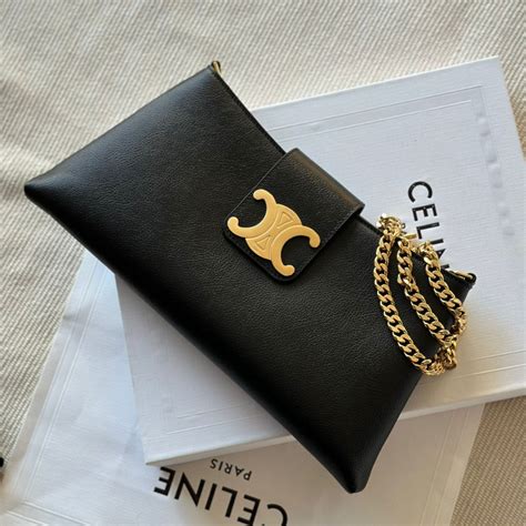 celine wiltern clutch|celine clutch with chainproduct lining.